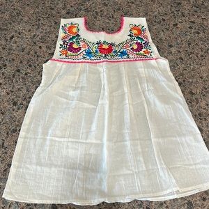 Mexican embroidered top size large